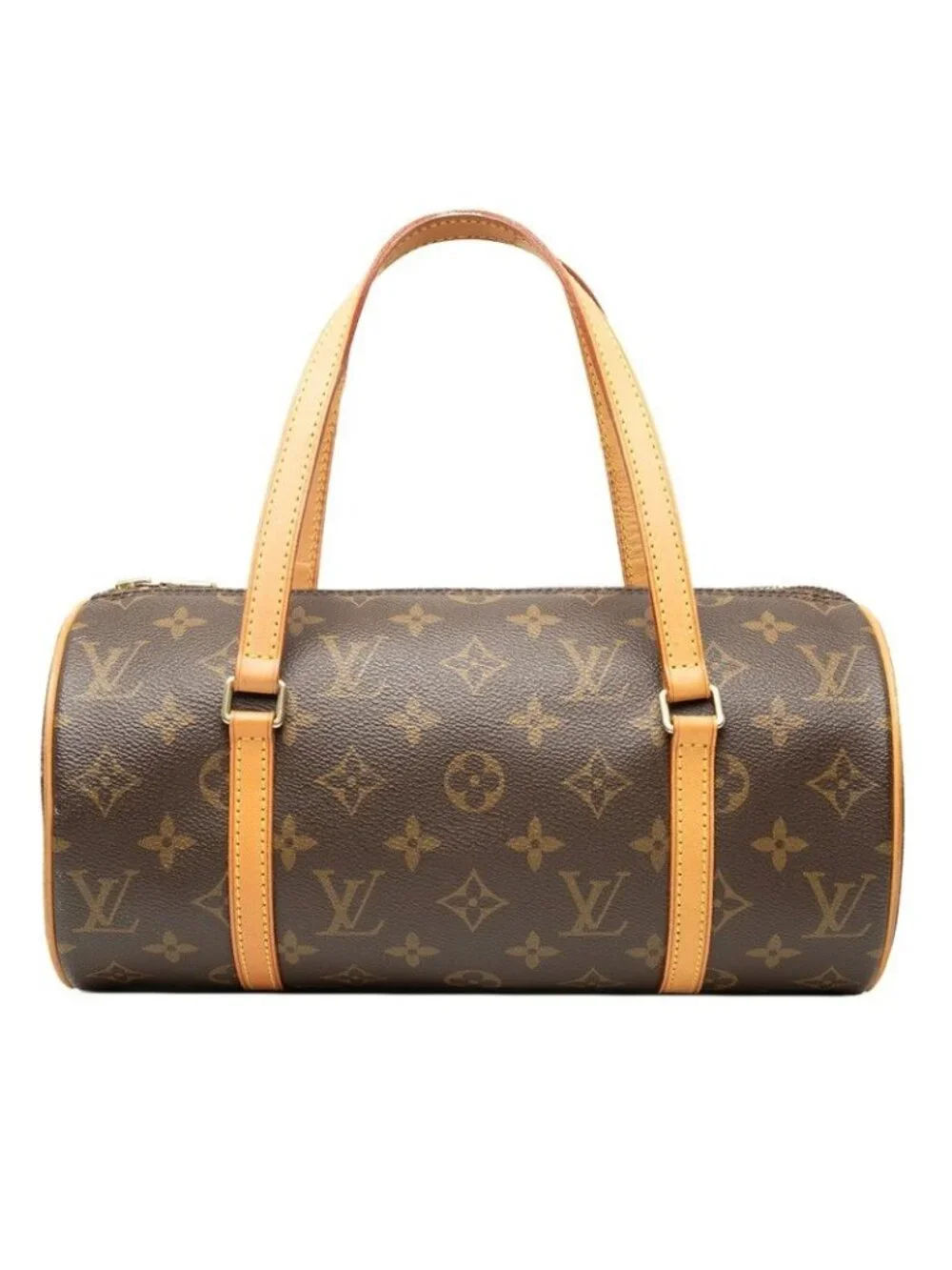 Louis Vuitton Monogram Papillon 26 Handbag Brown Leather